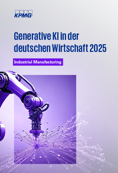Cover der Studie "Generative KI in der deutschen Wirtschaft 2025: Fertigungsindustrie" Cover der Studie "Generative KI in der deutschen Wirtschaft 2025: Fertigungsindustrie"