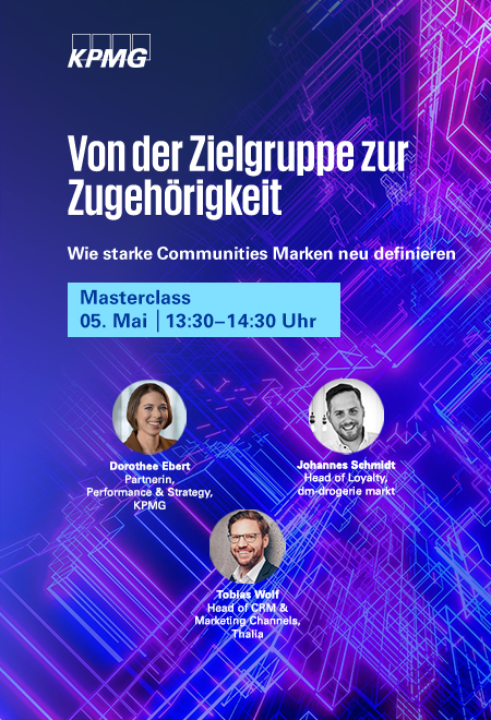 OMR Masterclass von KPMG "Livestream zur OMR 2026 Masterclass: Von der Zielgruppe zur Zugehörigkeit"