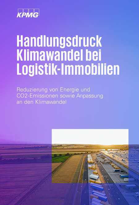 Cover der Studie "Handlungsdruck Klimawandel bei Logistik-Immobilien" Cover der Studie "Handlungsdruck Klimawandel bei Logistik-Immobilien"