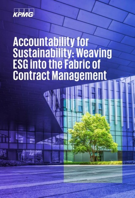 Cover von "Accountability for Sustainability: Weaving ESG into the Fabric of Contract Management"