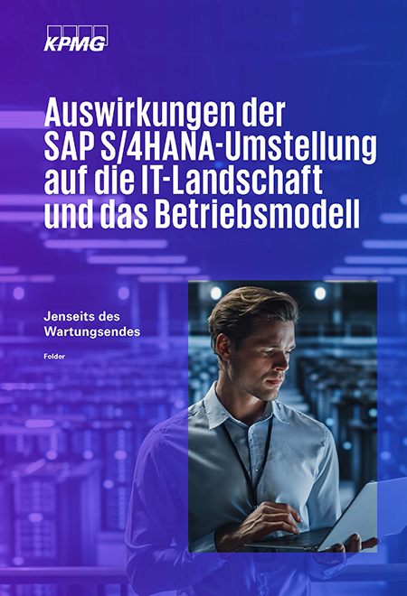 Cover des Whitepaper "Auswirkungen der SAP S/4HANA-Umstellung auf die IT-Landschaft und das Betriebsmodell"