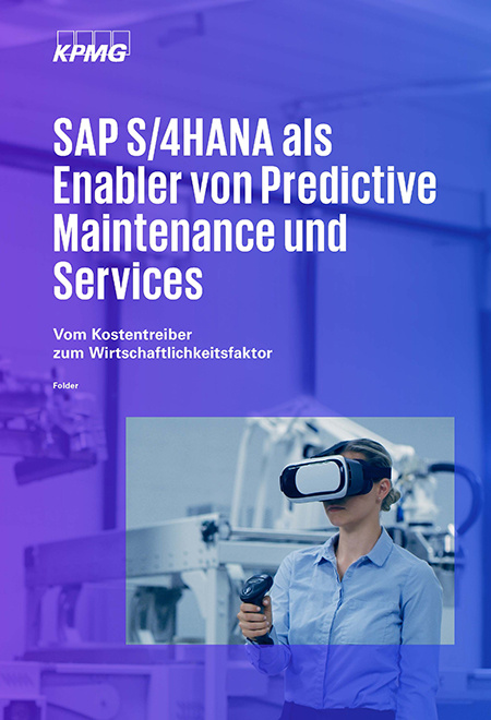 Cover des Whitapaper "S/4HANA als Enabler von Predictive Maintenance und Services"