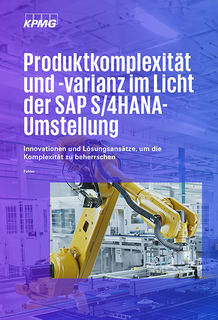 Cover des Whitepapers SAP S/4HANA Produktkomplextität