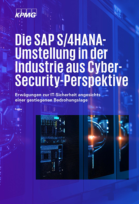 Cover des Whitepapers "Die SAP S/4HANA-Umstellung in der Industrie aus Cyber-Security-Perspektive"