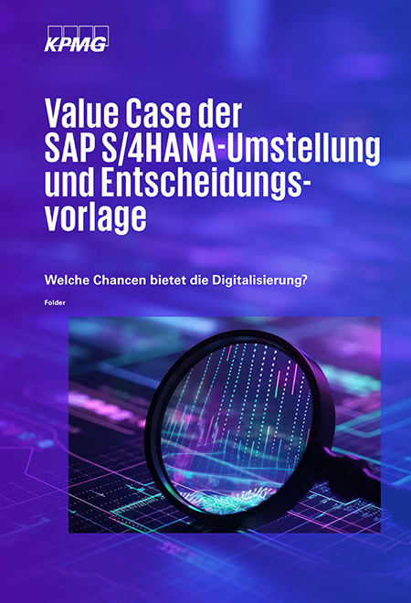 Cover des SAP Whitepapers "Value Case der SAP S/4HANA-Umstellung und Entscheidungsvorlage"